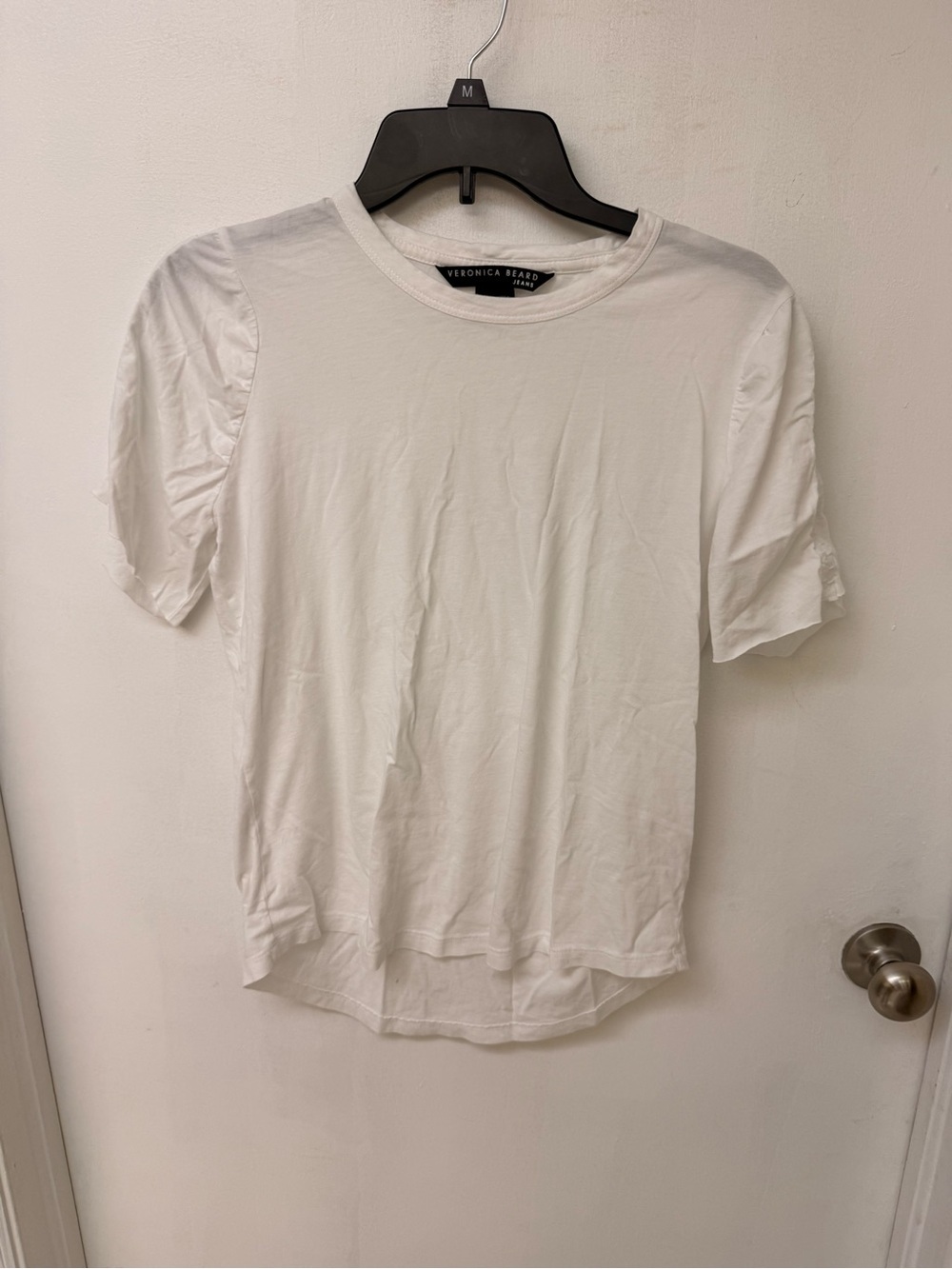Veronica Beard White Short Sleeve Crewneck Tee